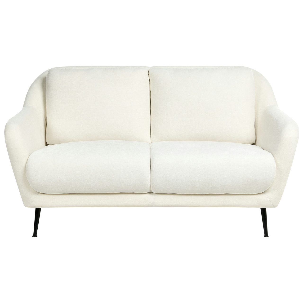 Eiby 2-seater sofa in chenille white