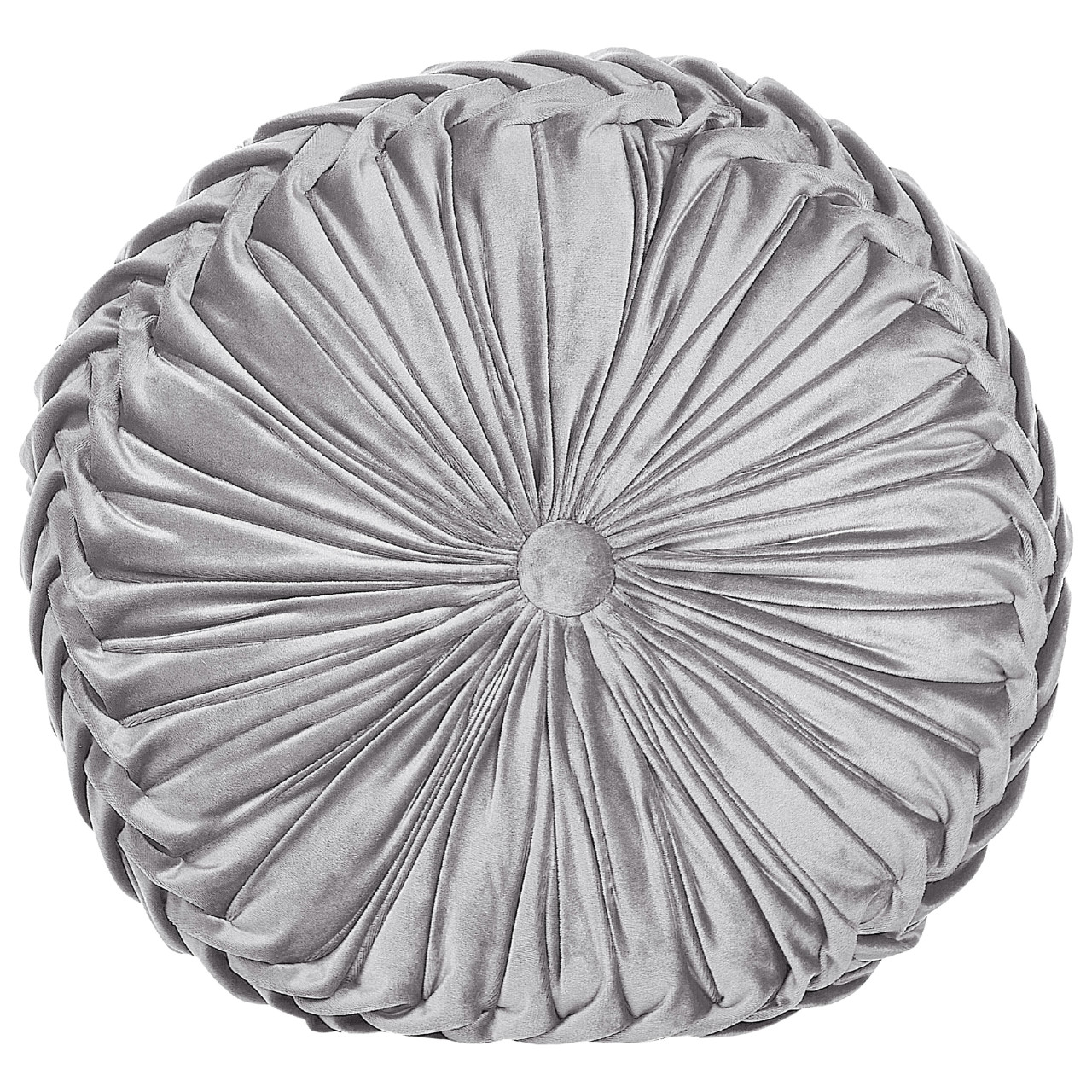 Cojín decorativo Udala terciopelo gris