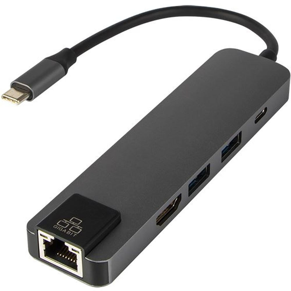 Adaptador USB-C a RJ45 y HDMI