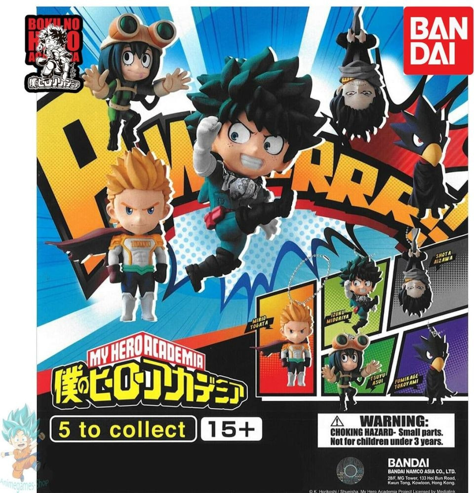 Conjunto de 50 bolas gashapon My Hero Academia con llaveros mascota Smash