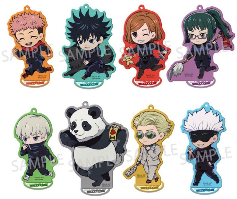 Figuras acrílicas TokoToko Jujutsu Kaisen mascota pack edición limitada 8 uds aprox 9 cm