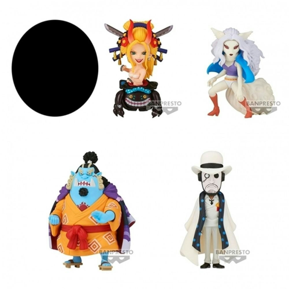 One Piece World Collectable Wanokuni Onigashima Figures - Pack of 6 random