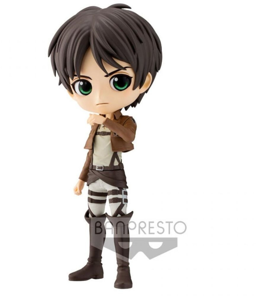 Figura Q Posket Eren Yeager Ver. B - PVC con base - 14 cm