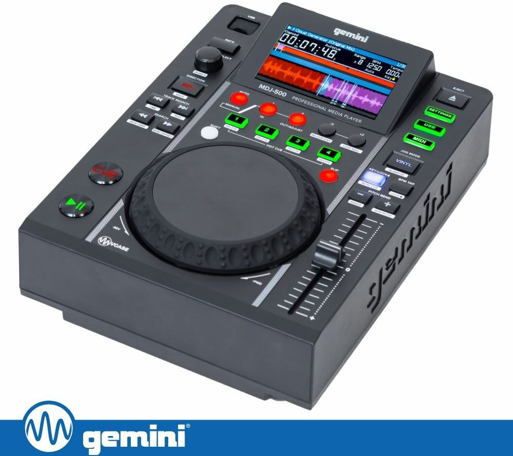 Reproductor DJ profesional GEMINI con LCD y USB