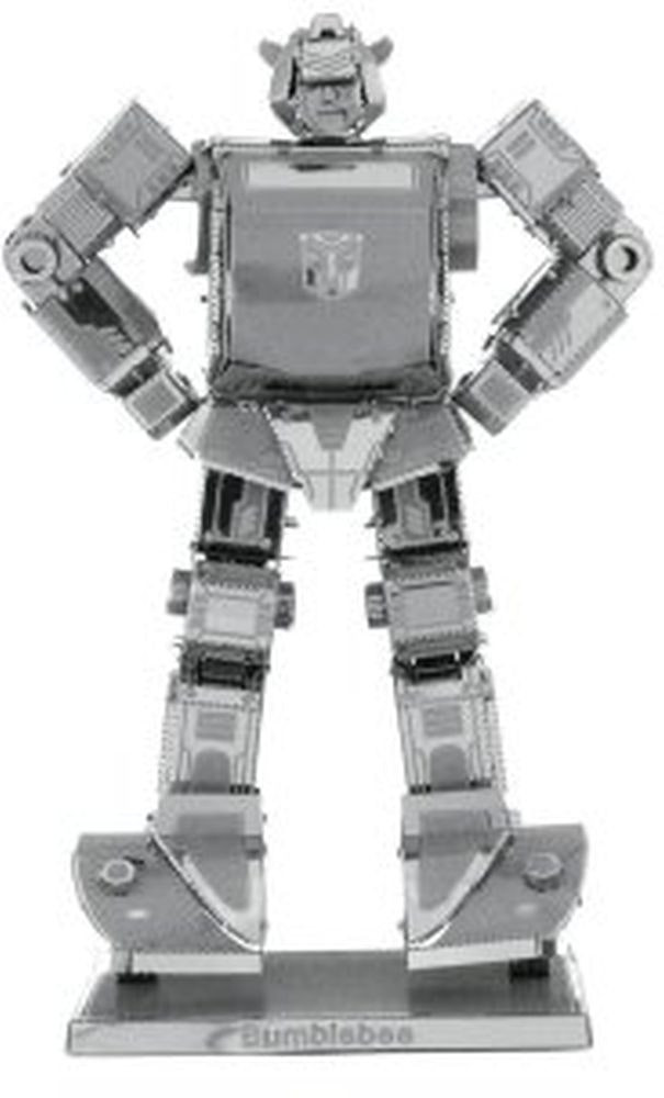 Maqueta 3D Metal Bumblebee Transformers, montaje sin pegamento, pack de 2 figuras