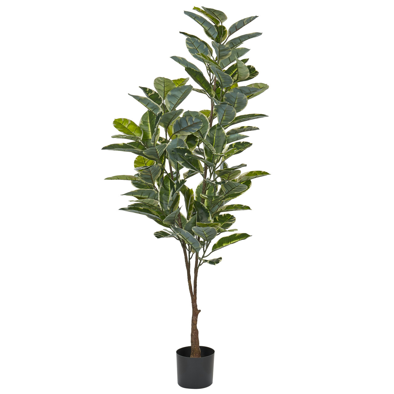 Planta artificial Ficus Elastica material sintético verde