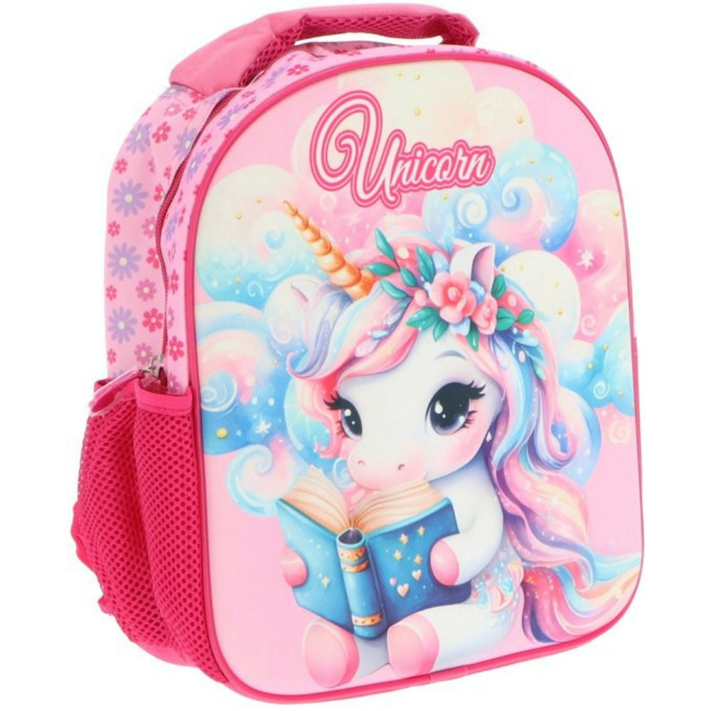 Preschool backpack Unicorn Clouds with cloud print