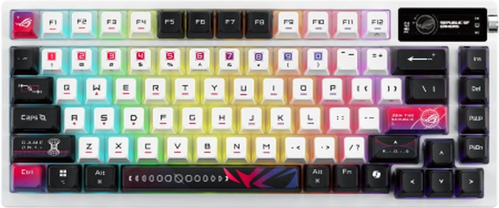 ROG Azoth X 75% gaming keyboard USB, RF 2.4 GHz and Bluetooth