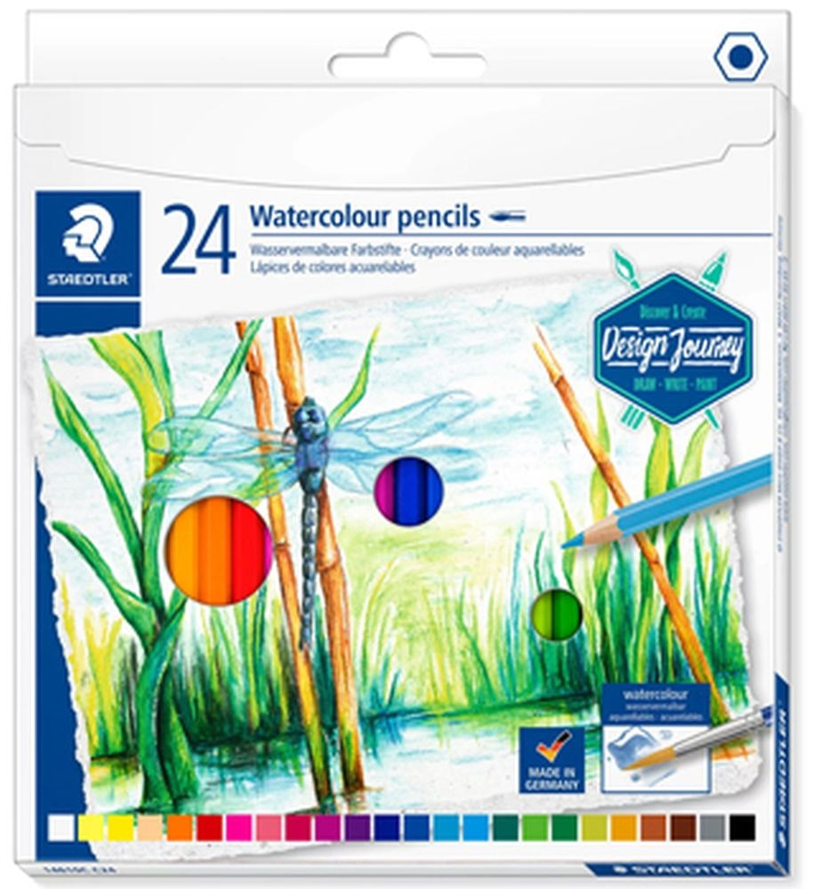 Design Journey watercolor pencils hexagonal