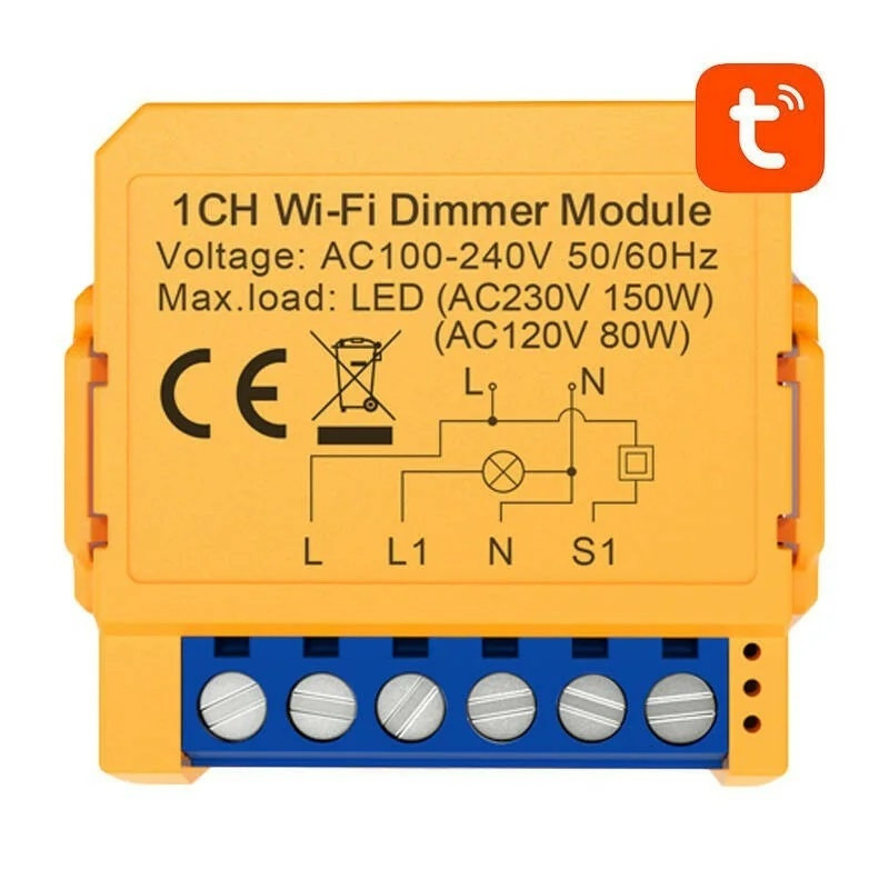 Relé AVATTO Smart Switch DMS16-2 TUYA