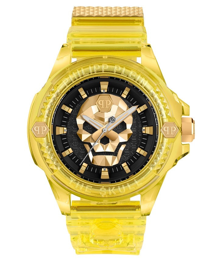 Reloj The Skull cuarzo con caja de plástico y correa de silicona