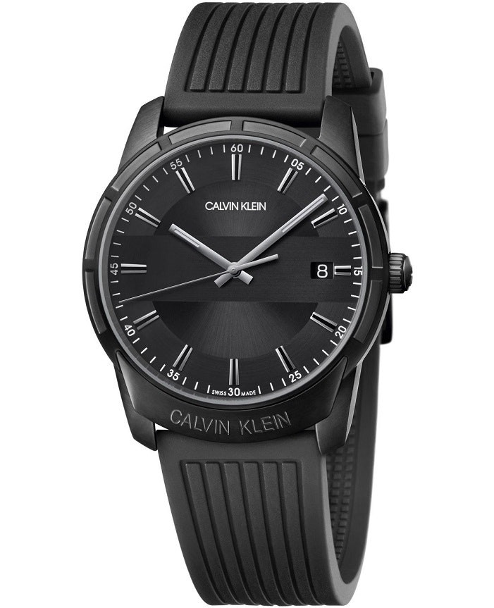 Reloj casual acero inoxidable acabado negro
