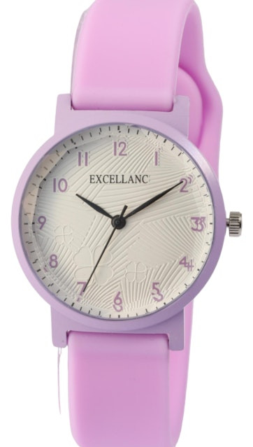 Reloj mujer silicona caja metálica cristal mineral