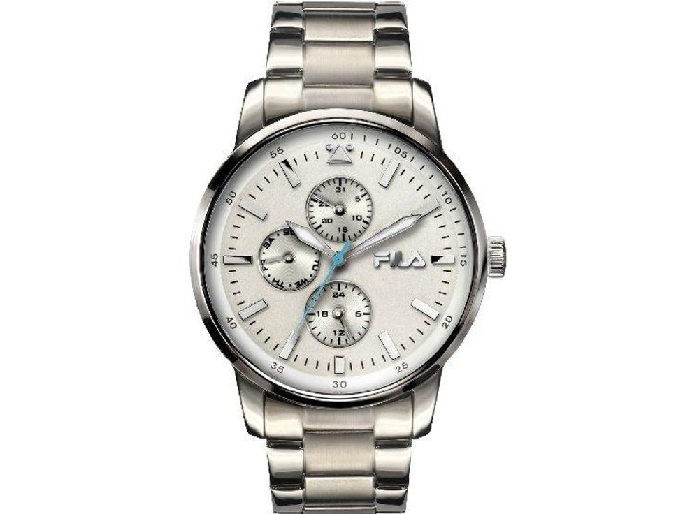Style stainless steel watch with black dial and day date 24h functions