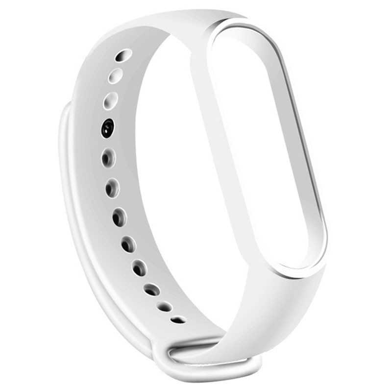 PULSEIRA SILICONE XIAOMI MI BAND 5 MI BAND 6 BRANCO