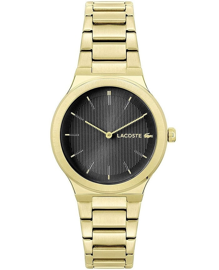 Reloj casual de metal dorado con movimiento de cuarzo
