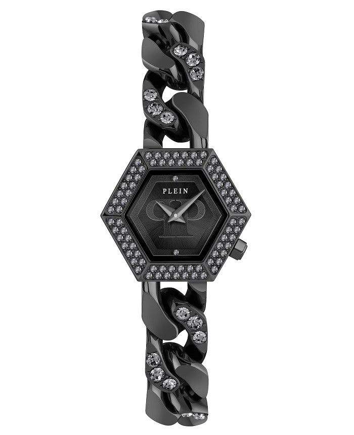 Hexagon Groumette stainless steel watch