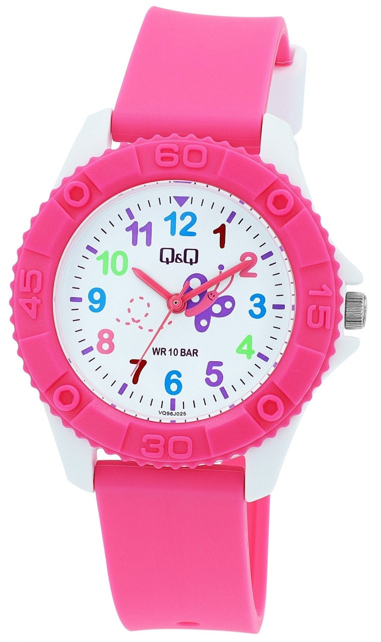 Children's silicone watch with butterfly dial