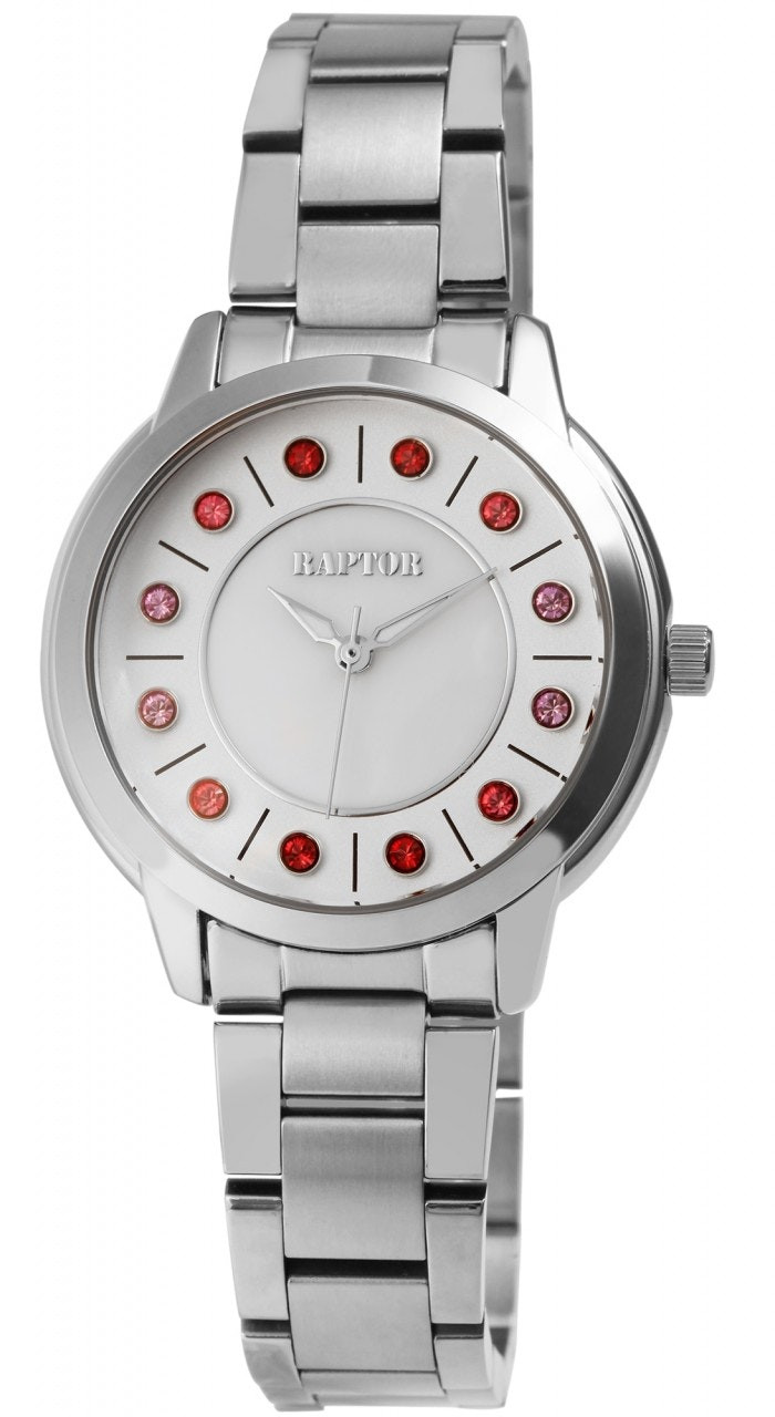 Reloj analógico Gloriani caja acero esfera nácar