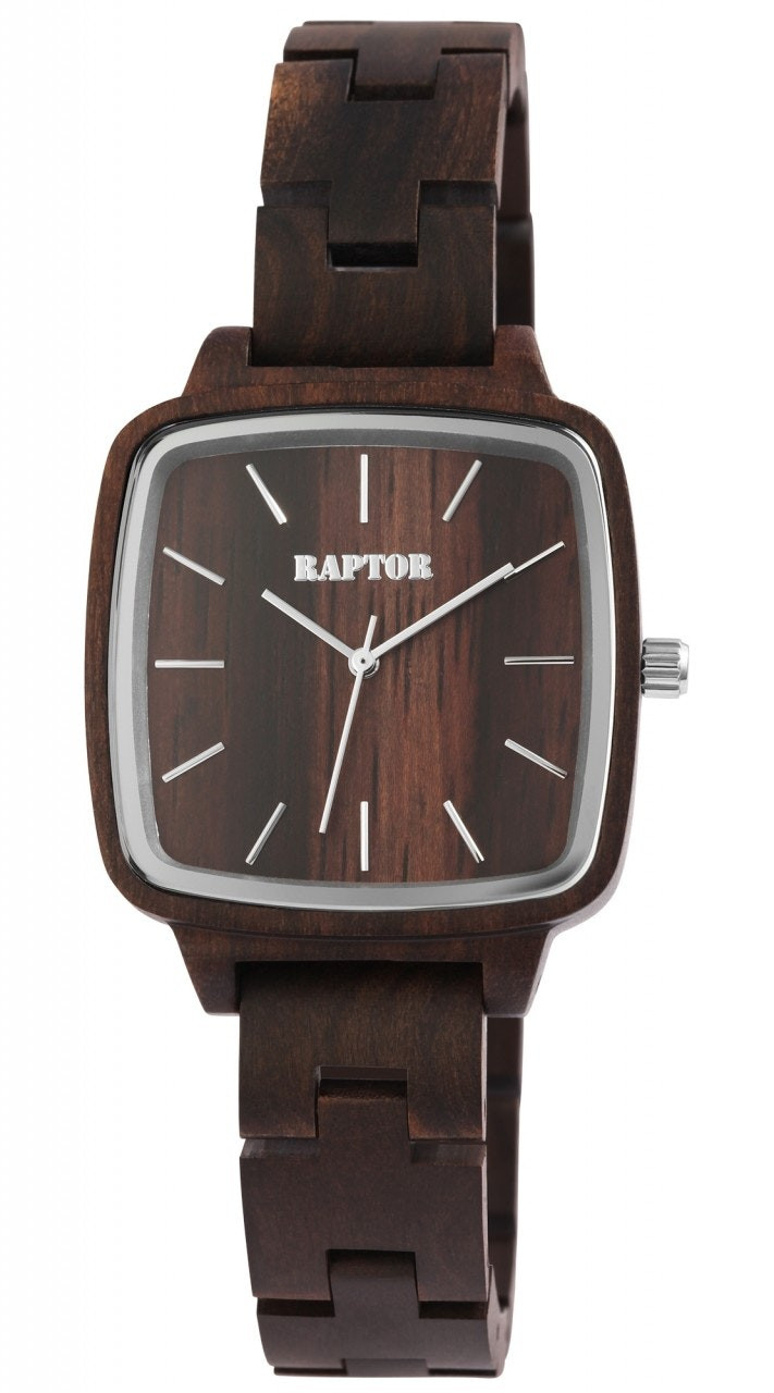 Reloj de mujer de madera con movimiento de cuarzo