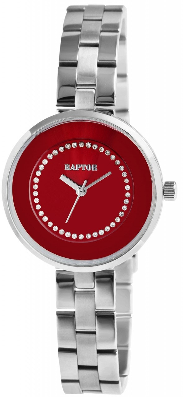 Reloj Medina de acero inoxidable con cristales decorativos