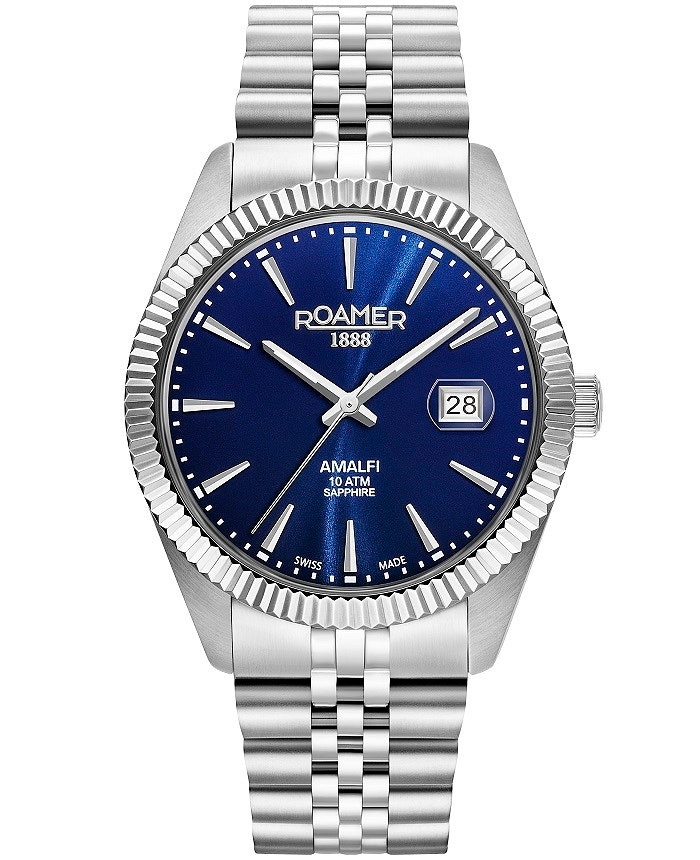 Reloj Amalfi Gents acero inoxidable esfera gris