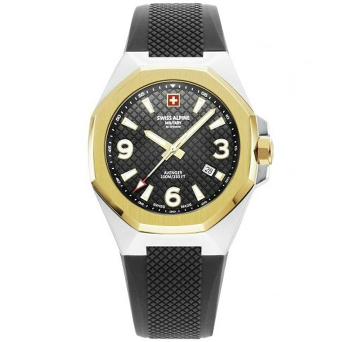 Reloj Avenger cuarzo caja acero correa silicona 42 mm