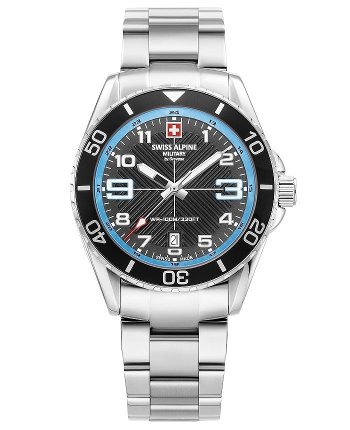Raptor watch Swiss Alpine Military chronograph stainless steel