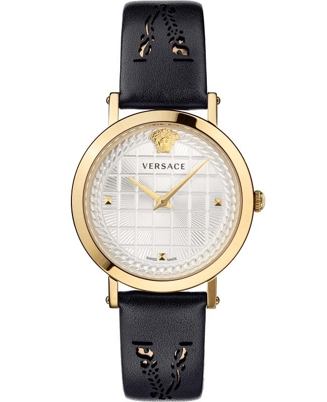 Reloj Swiss Versace en acero negro