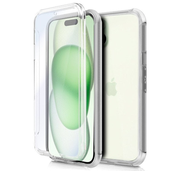 Funda 360 de silicona para iPhone 15 Plus