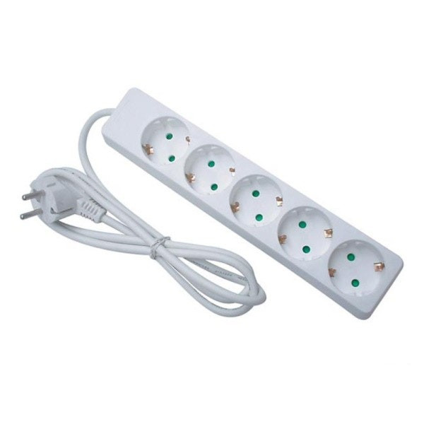 Regleta PEREL EB5-G 5 salidas cable 1,5 m