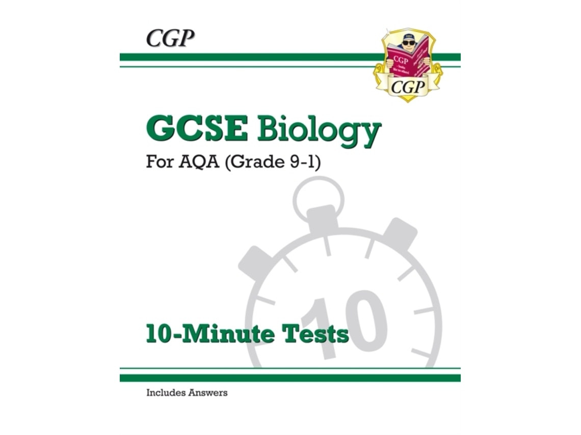 GCSE Biology 9-1: Pruebas de 10 minutos AQA con respuestas de CGP Books (Inglés)