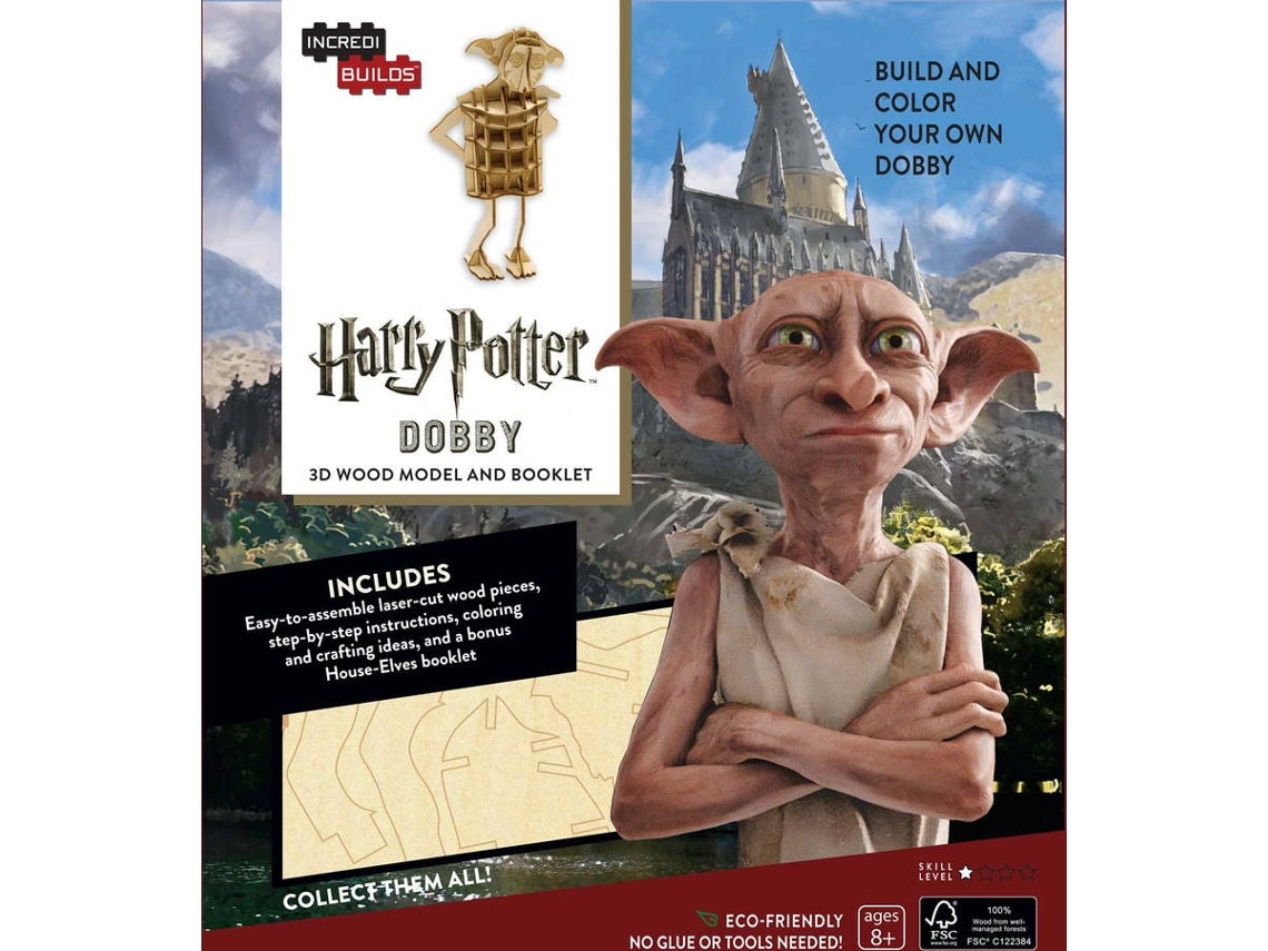 Harry Potter: Dobby — 3D Wood Model and Booklet by Jody Revenson (English)