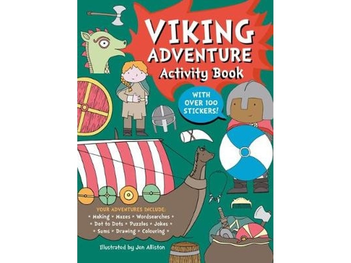 Viking Adventure Activity Book by Jen Alliston (English)