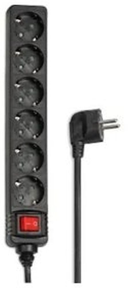 Regleta con 6 tomas e interruptor 1,4 m