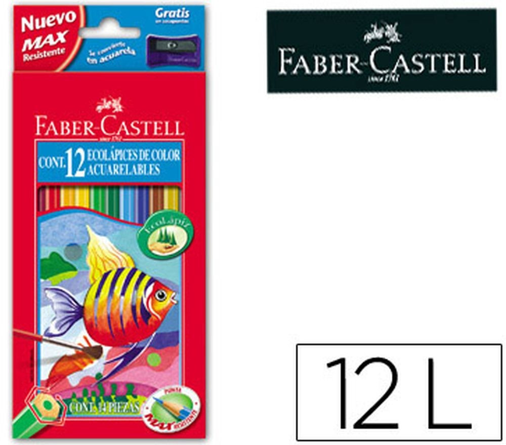 Lápices Acuarelables 12 Unidades con Pincel