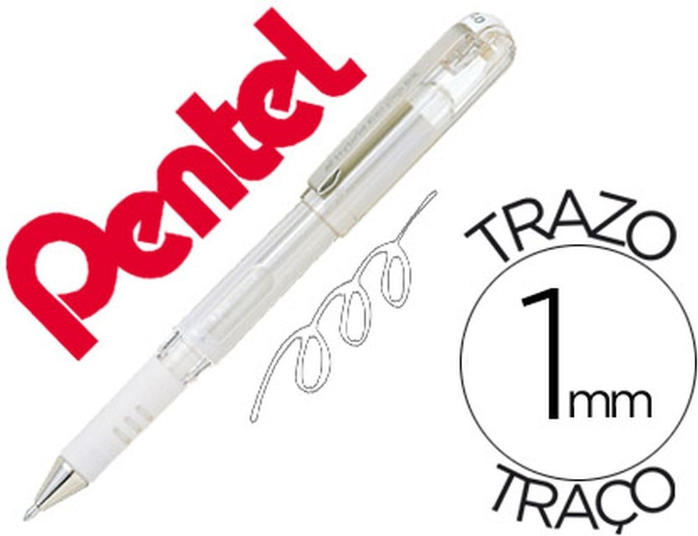 Roller Hybrid Gel K230W 1,0 mm tinta blanca pack de 12