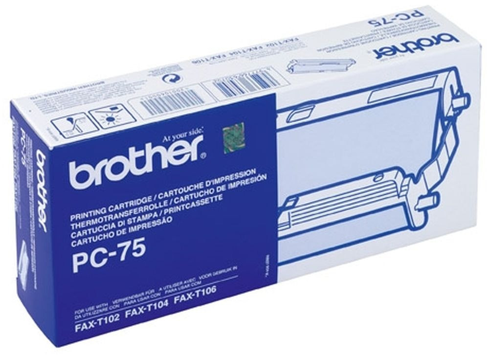Cartucho y rollo de transferencia térmica Brother PC75 - original