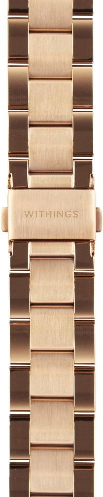Correa metálica 18mm rosegold compatible ScanWatch Steel HR Move