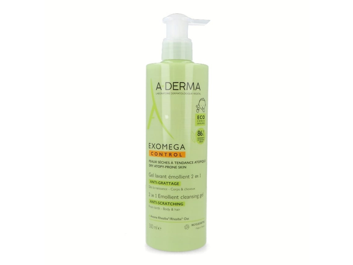 Gel 2 en 1 Exomega para cabello y cuerpo 500 ml