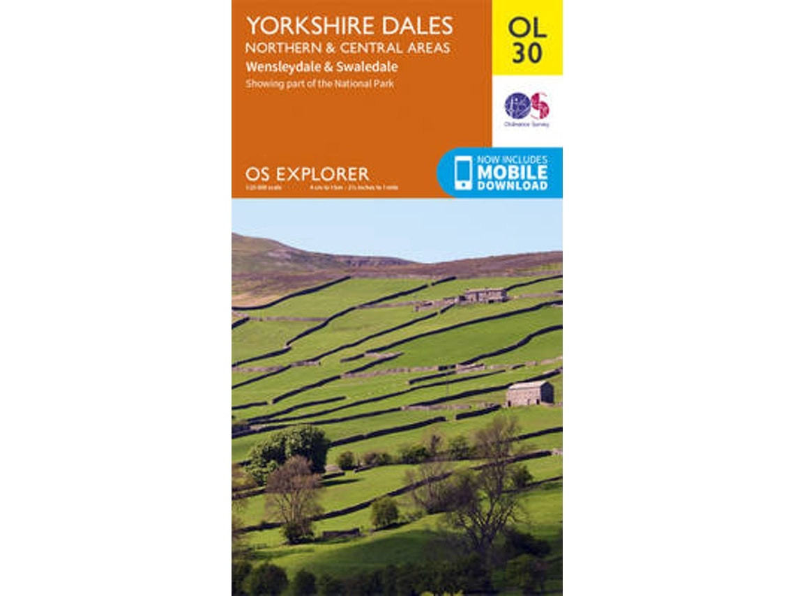 Yorkshire Dales Northern & Central de Ordnance Survey (Inglés)
