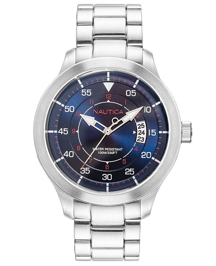 Reloj Point Loma acero inoxidable esfera azul