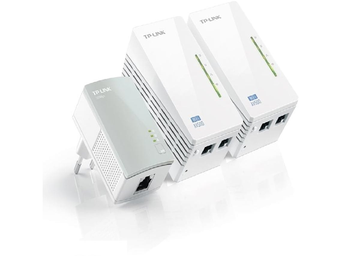 Kit Powerline Wi‑Fi AV600 TL-WPA4220T (3 unidades)