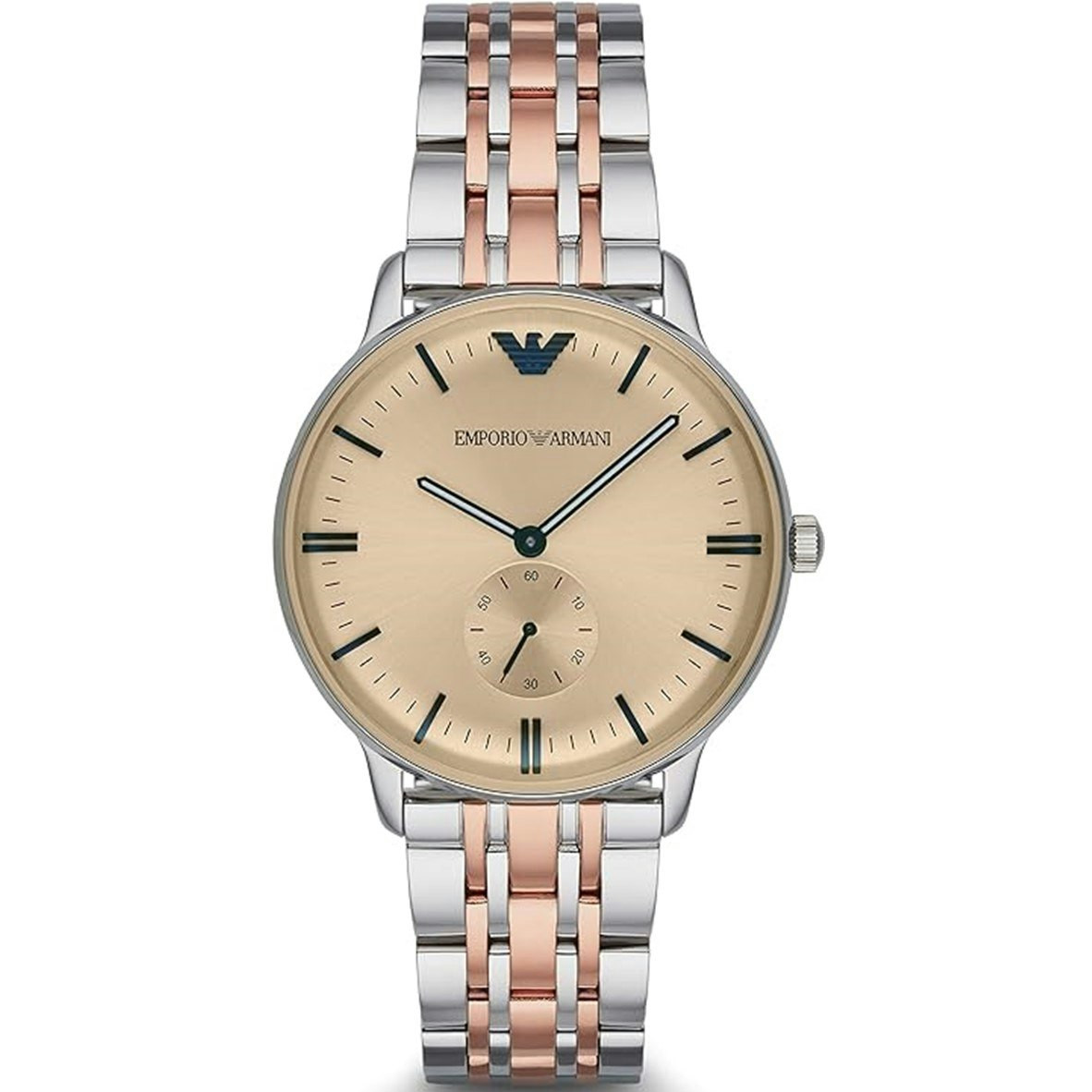 Reloj analógico AR2070 acero inoxidable con esfera rosa dorado