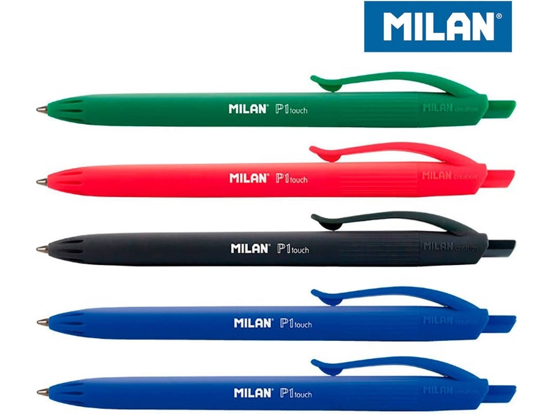 Pack de 5 bolígrafos retráctiles P1 1 mm