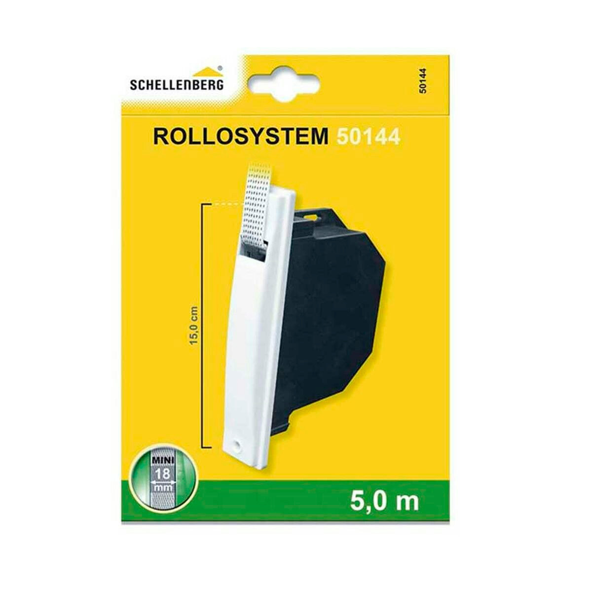 Minipack recessed roller for blinds with 5 m tape