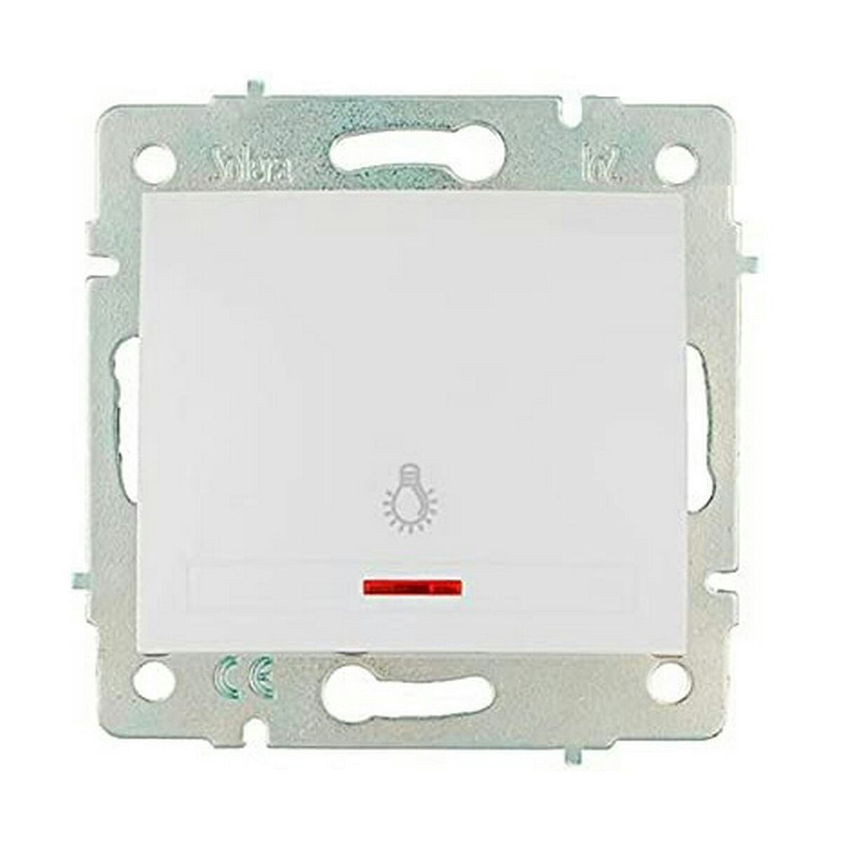 Pulsador iluminado sin marco 10A 250V