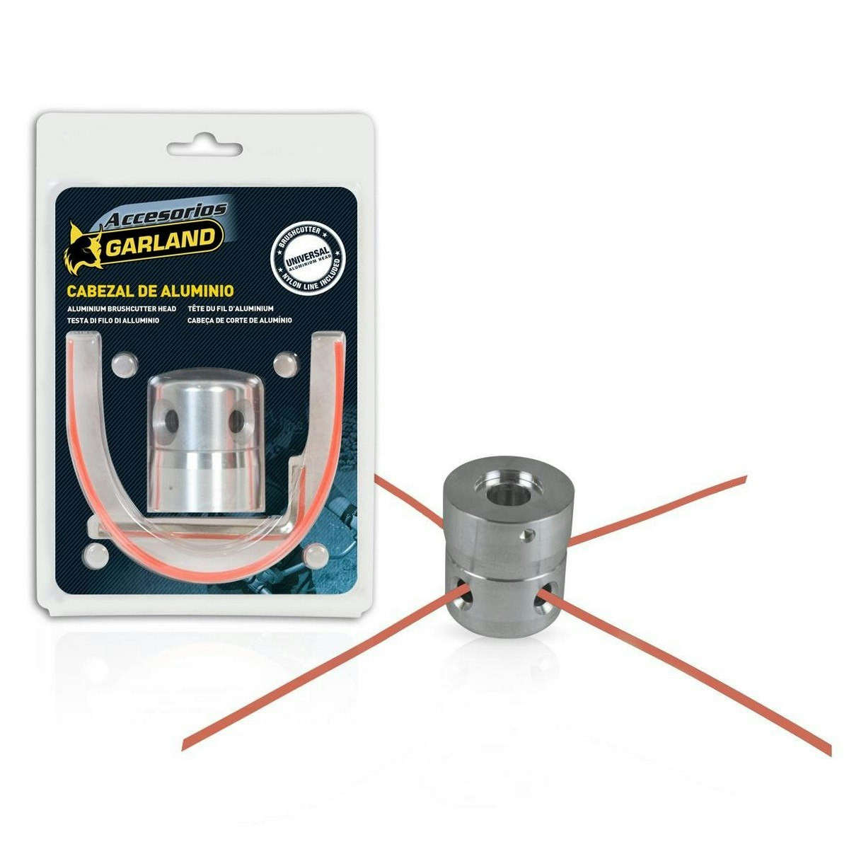 Cabeza de pulverización universal para desbrozadora en aluminio