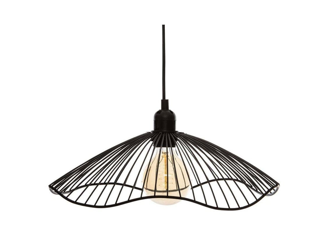 Château ceiling lamp E27 40W metal black