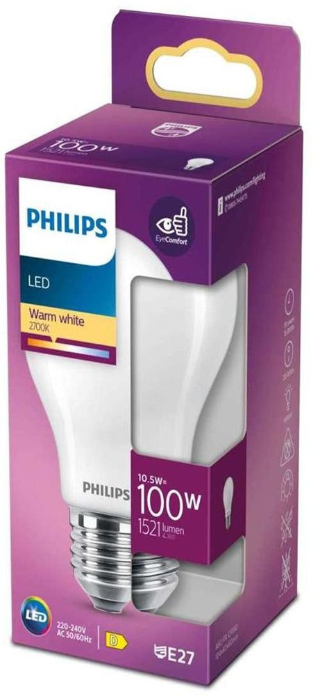 LED Bulb E27 10.5W 2700K Warm White 1521 lm